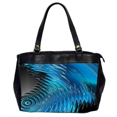 Waves Wave Water Blue Hole Black Office Handbags (2 Sides) 