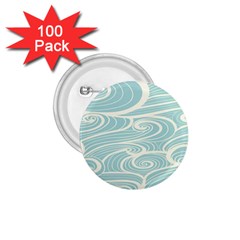 Blue Waves 1.75  Buttons (100 pack) 