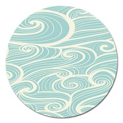 Blue Waves Magnet 5  (Round)