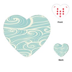 Blue Waves Playing Cards (Heart) 