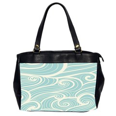 Blue Waves Office Handbags (2 Sides)  by Alisyart