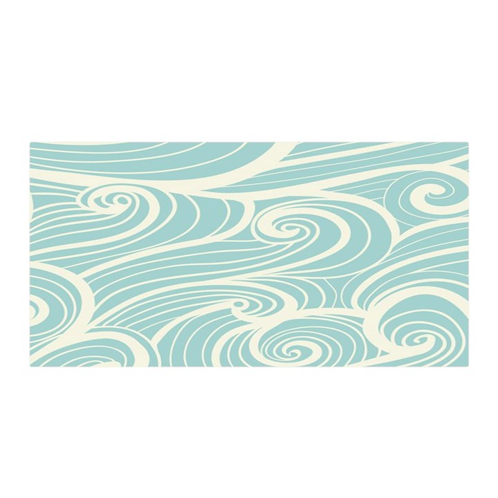 Blue Waves Satin Wrap