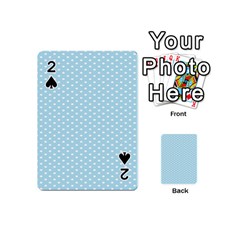 Circle Blue White Playing Cards 54 (mini) 