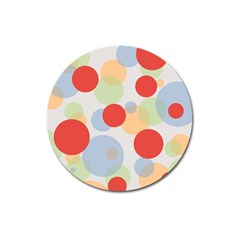 Contrast Analogous Colour Circle Red Green Orange Magnet 3  (round)