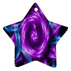 Colors Light Blue Purple Hole Space Galaxy Star Ornament (two Sides) by Alisyart