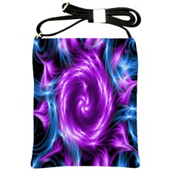 Colors Light Blue Purple Hole Space Galaxy Shoulder Sling Bags by Alisyart