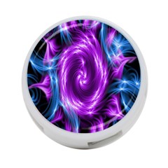 Colors Light Blue Purple Hole Space Galaxy 4-port Usb Hub (one Side)