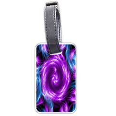 Colors Light Blue Purple Hole Space Galaxy Luggage Tags (one Side) 