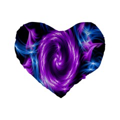 Colors Light Blue Purple Hole Space Galaxy Standard 16  Premium Heart Shape Cushions by Alisyart