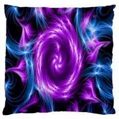 Colors Light Blue Purple Hole Space Galaxy Large Flano Cushion Case (one Side) by Alisyart