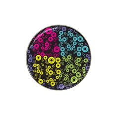 Circle Ring Color Purple Pink Yellow Blue Hat Clip Ball Marker (4 Pack) by Alisyart