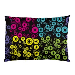 Circle Ring Color Purple Pink Yellow Blue Pillow Case (two Sides) by Alisyart