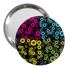 Circle Ring Color Purple Pink Yellow Blue 3  Handbag Mirrors