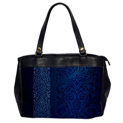 Fabric Blue Batik Office Handbags