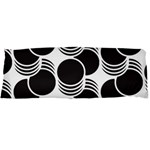 Floral Geometric Circle Black White Hole Body Pillow Case Dakimakura (Two Sides) Back