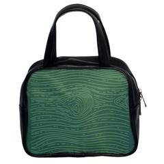 Illustration Green Grains Line Classic Handbags (2 Sides) by Alisyart