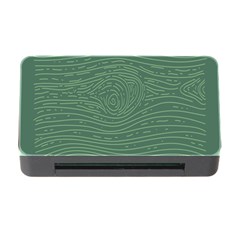 Illustration Green Grains Line Memory Card Reader With Cf