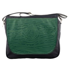 Illustration Green Grains Line Messenger Bags