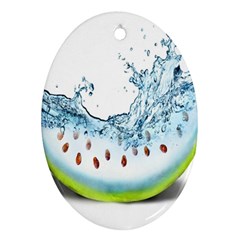 Fruit Water Slice Watermelon Ornament (Oval)