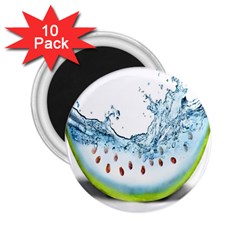 Fruit Water Slice Watermelon 2.25  Magnets (10 pack) 