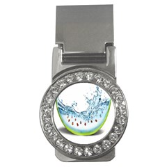 Fruit Water Slice Watermelon Money Clips (CZ) 