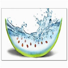 Fruit Water Slice Watermelon Canvas 8  x 10 