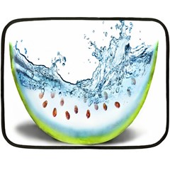 Fruit Water Slice Watermelon Double Sided Fleece Blanket (mini)  by Alisyart