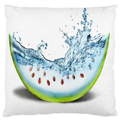 Fruit Water Slice Watermelon Large Flano Cushion Case (One Side)