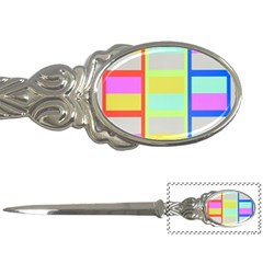 Maximum Color Rainbow Red Blue Yellow Grey Pink Plaid Flag Letter Openers by Alisyart