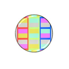 Maximum Color Rainbow Red Blue Yellow Grey Pink Plaid Flag Hat Clip Ball Marker (10 Pack) by Alisyart