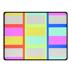 Maximum Color Rainbow Red Blue Yellow Grey Pink Plaid Flag Fleece Blanket (small)