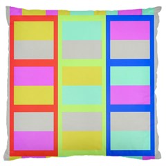 Maximum Color Rainbow Red Blue Yellow Grey Pink Plaid Flag Standard Flano Cushion Case (one Side) by Alisyart