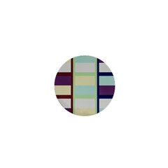 Maximum Color Rainbow Brown Blue Purple Grey Plaid Flag 1  Mini Buttons