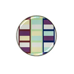 Maximum Color Rainbow Brown Blue Purple Grey Plaid Flag Hat Clip Ball Marker (10 Pack) by Alisyart