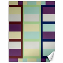 Maximum Color Rainbow Brown Blue Purple Grey Plaid Flag Canvas 36  X 48  