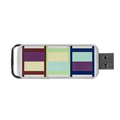 Maximum Color Rainbow Brown Blue Purple Grey Plaid Flag Portable Usb Flash (one Side) by Alisyart