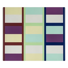 Maximum Color Rainbow Brown Blue Purple Grey Plaid Flag Double Sided Flano Blanket (small)  by Alisyart