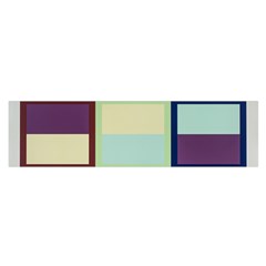 Maximum Color Rainbow Brown Blue Purple Grey Plaid Flag Satin Scarf (oblong) by Alisyart