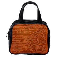 Illustration Orange Grains Line Classic Handbags (one Side)