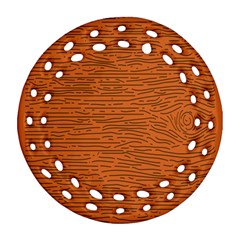 Illustration Orange Grains Line Round Filigree Ornament (two Sides) by Alisyart