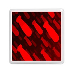 Missile Rockets Red Memory Card Reader (square)  by Alisyart