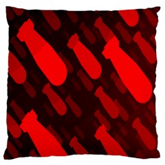 Missile Rockets Red Standard Flano Cushion Case (two Sides)