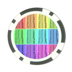 Multiplication Printable Table Color Rainbow Poker Chip Card Guard (10 Pack) by Alisyart