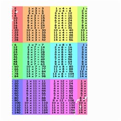 Multiplication Printable Table Color Rainbow Small Garden Flag (two Sides) by Alisyart