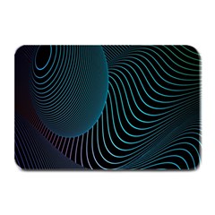 Line Light Blue Green Purple Circle Hole Wave Waves Plate Mats by Alisyart