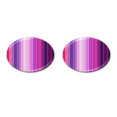 Pink Vertical Color Rainbow Purple Red Pink Line Cufflinks (oval) by Alisyart