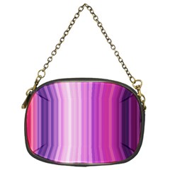 Pink Vertical Color Rainbow Purple Red Pink Line Chain Purses (one Side) 