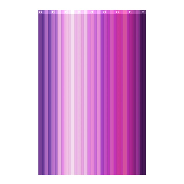 Pink Vertical Color Rainbow Purple Red Pink Line Shower Curtain 48  x 72  (Small) 