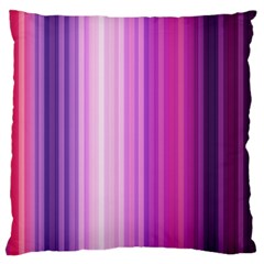 Pink Vertical Color Rainbow Purple Red Pink Line Standard Flano Cushion Case (one Side) by Alisyart