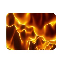 Sea Fire Orange Yellow Gold Wave Waves Double Sided Flano Blanket (mini)  by Alisyart